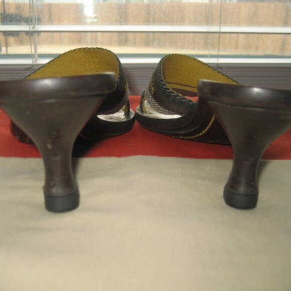 Women's LOUIS VUITTON Open Toe kitten heel slip on shoes EUR 36, US 5 - Picture 4 of 11